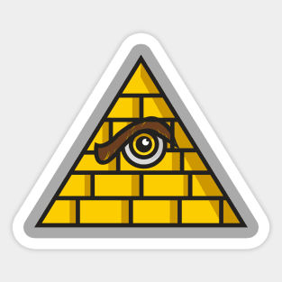 All Seeing Eye Pyramid Sticker